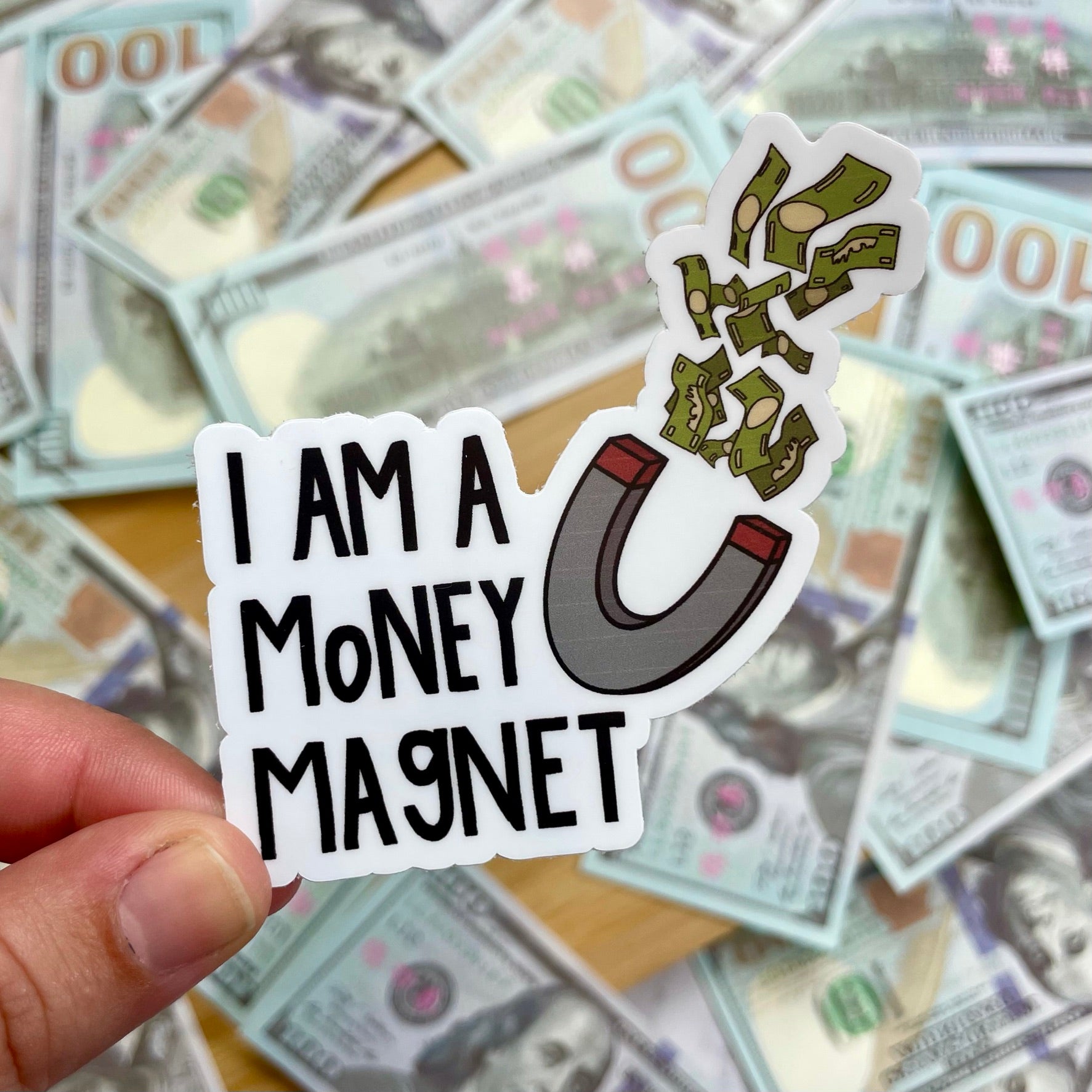 Money design Sticker for Sale by tasmim163