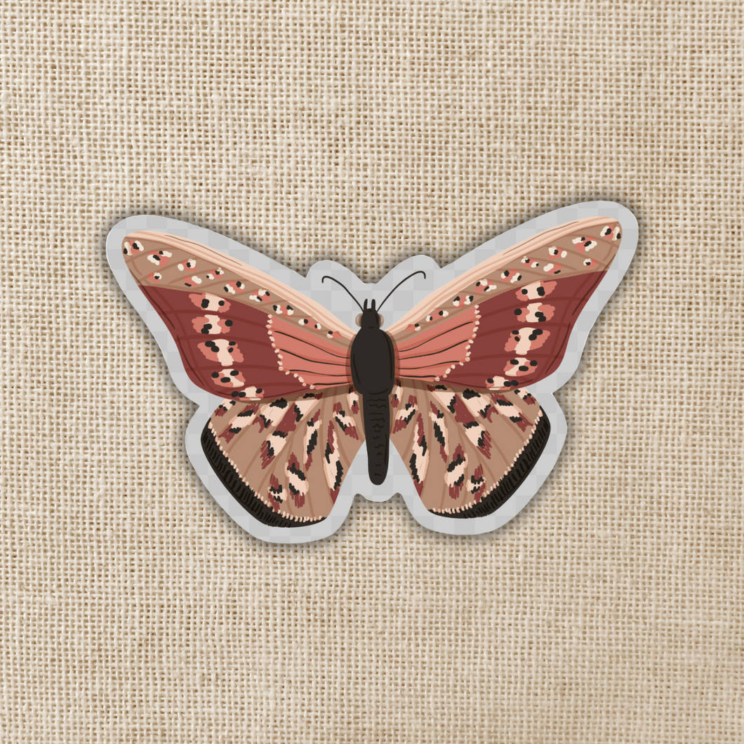 Rich Brown Butterfly Sticker