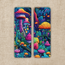 Load image into Gallery viewer, Psychadelic Mushroom Forest Light Scene Bookmark
