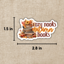 Load image into Gallery viewer, Cozy Nooks Autumn Books Sticker
