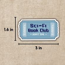 Load image into Gallery viewer, Sci-Fi Book Club Ticket Sticker
