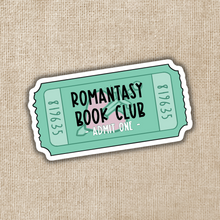 Load image into Gallery viewer, Romantasy Book Club Ticket Sticker
