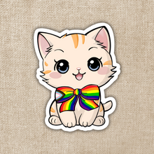 Load image into Gallery viewer, Pride Kitten Sticker
