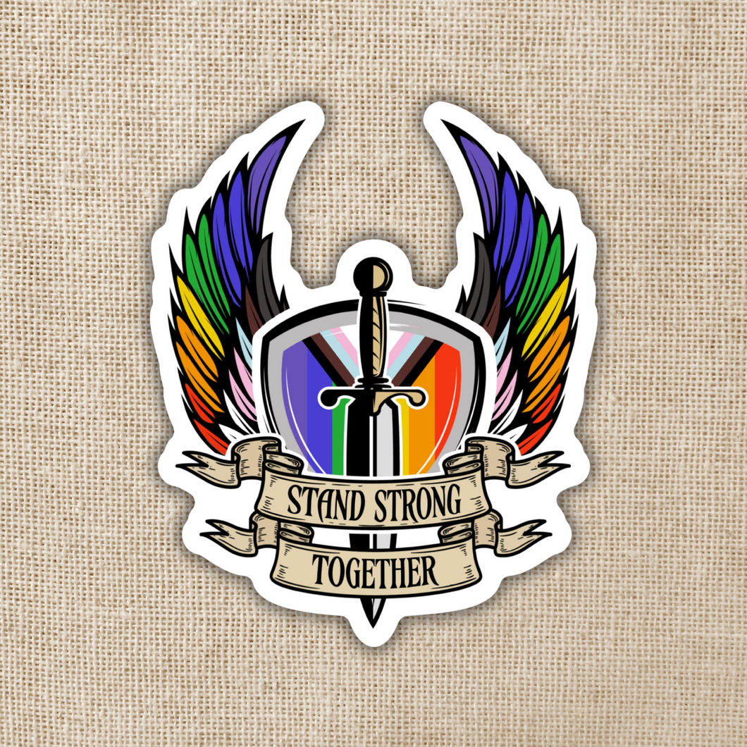 Stand Strong Together Pride Sticker