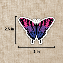 Load image into Gallery viewer, Bisexual Pride Butterfly Sticker
