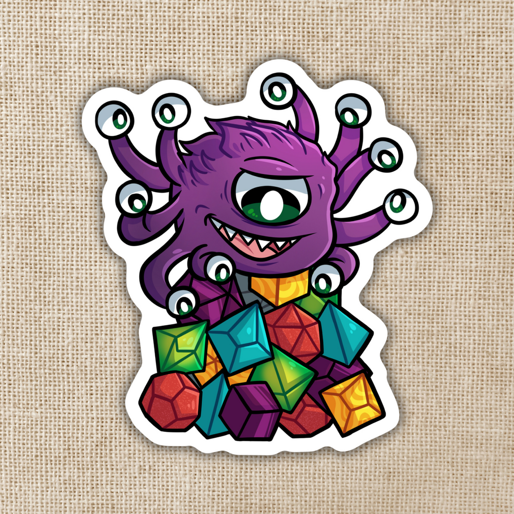 Beholder Dice Sticker