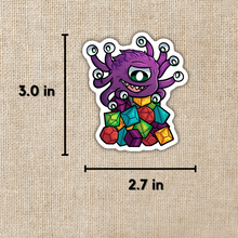 Load image into Gallery viewer, Beholder Dice Sticker
