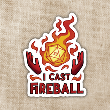 Load image into Gallery viewer, I Cast Fireball Sticker
