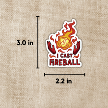 Load image into Gallery viewer, I Cast Fireball Sticker
