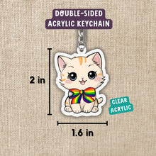 Load image into Gallery viewer, Pride Kitten Keychain
