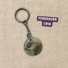 Load image into Gallery viewer, Pendragon Coin Keychain | Legendborn
