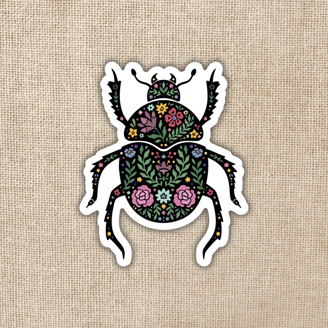 Magic Boho Beetle Sticker