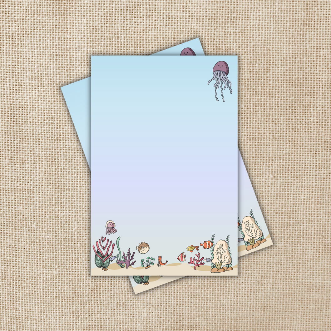 Under the Sea Notepad - 4x6
