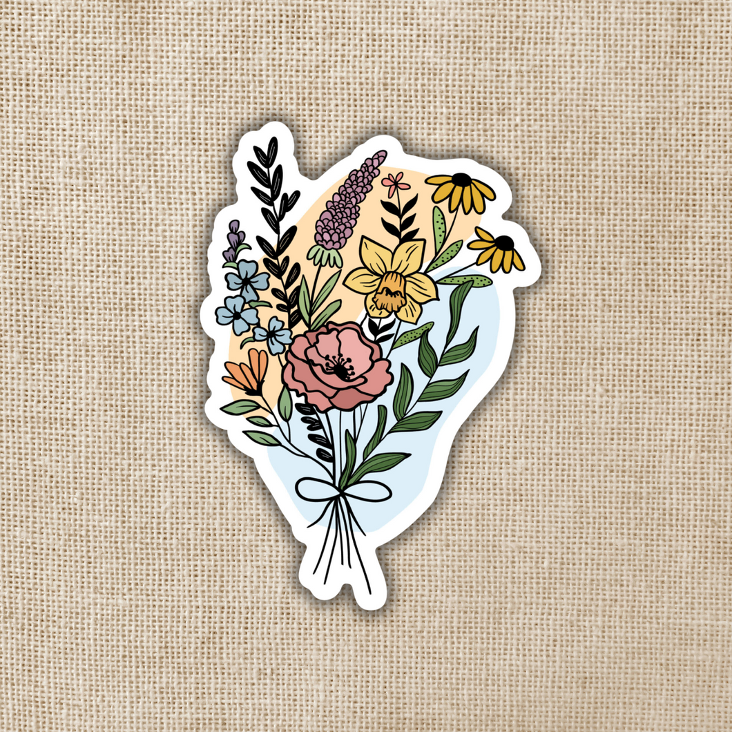 Wildflower Bouquet Sticker