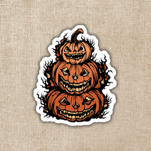 Load image into Gallery viewer, Scary Jack-o-Lantern Stack Sticker
