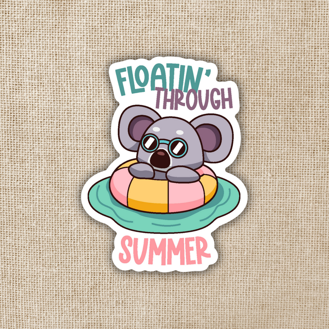 Floatin Through Summer Sticker