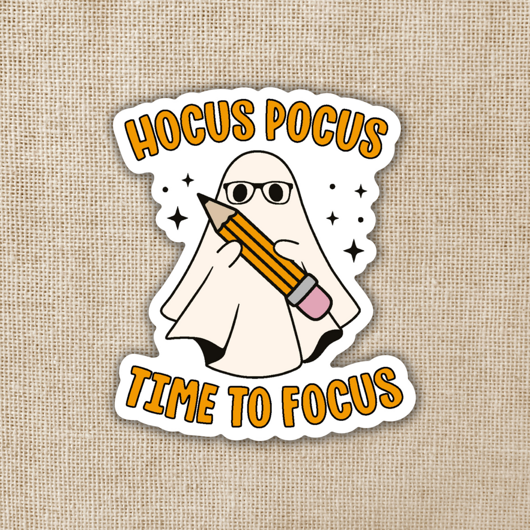 Hocus Pocus Time to Focus Sticker