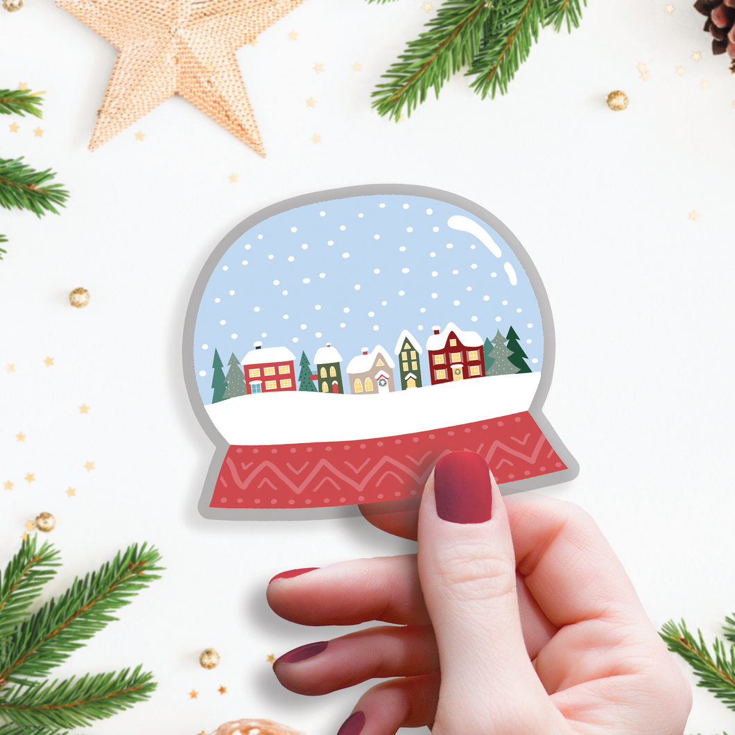 Christmas Snow Globe Sticker