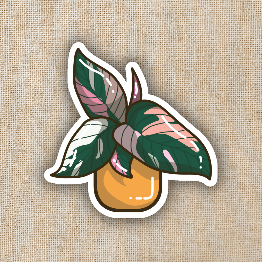 Potted Philodendron Sticker