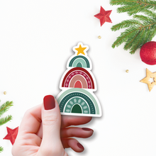 Load image into Gallery viewer, Rainbow Christmas Tree Sticker
