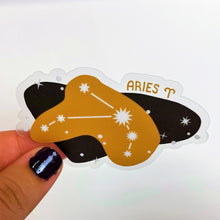 Load image into Gallery viewer, Aries Constellation Clear Sticker
