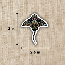 Load image into Gallery viewer, Magical Boho Manta Ray Sticker
