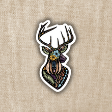 Load image into Gallery viewer, Magical Boho Stag Bust Sticker
