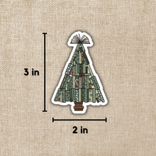 Load image into Gallery viewer, Christmas Book Tree Sticker
