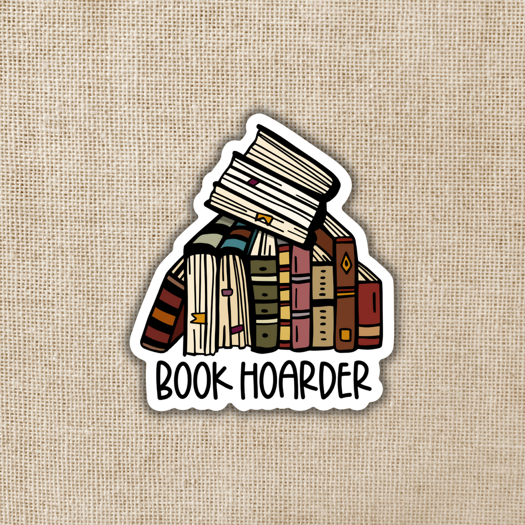 Book Hoarder Sticker