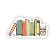 Load image into Gallery viewer, Books &amp; Coffee Sticker
