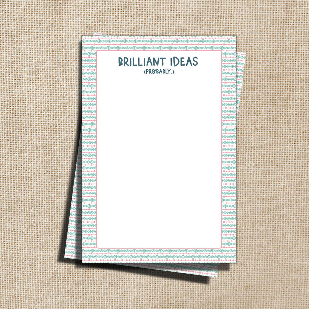 Brilliant Ideas Notepad - 4x6