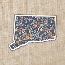 Load image into Gallery viewer, Connecticut Floral State Sticker
