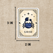 Load image into Gallery viewer, Cancer Zodiac Card Sticker
