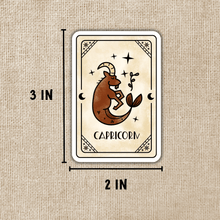 Load image into Gallery viewer, Capricorn Zodiac Card Sticker
