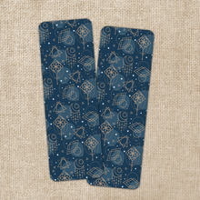 Load image into Gallery viewer, Blue Celestial Pattern Bookmark
