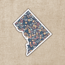 Load image into Gallery viewer, District of Columbia Floral Sticker
