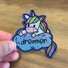 Load image into Gallery viewer, Dreamer Holographic Unicorn in the Clouds
