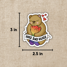 Load image into Gallery viewer, Free Dad Hugs Sticker
