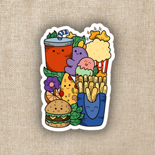 Load image into Gallery viewer, Fast Food Doodle Pile Sticker
