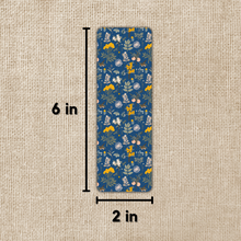 Load image into Gallery viewer, Fall Floral Blue Bookmark
