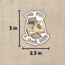 Load image into Gallery viewer, Fall Into a Good Book Sticker
