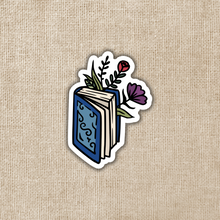 Load image into Gallery viewer, Floral Closed Book Sticker
