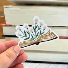 Load image into Gallery viewer, Floral Open Book Sticker
