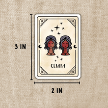 Load image into Gallery viewer, Gemini Zodiac Card Sticker
