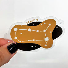 Load image into Gallery viewer, Gemini Constellation Clear Sticker
