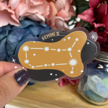 Load image into Gallery viewer, Gemini Constellation Clear Sticker

