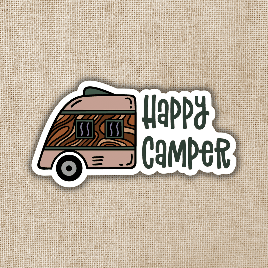 Happy Camper Sticker