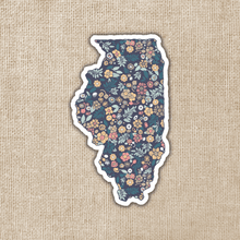 Load image into Gallery viewer, Illinois Floral State Sticker

