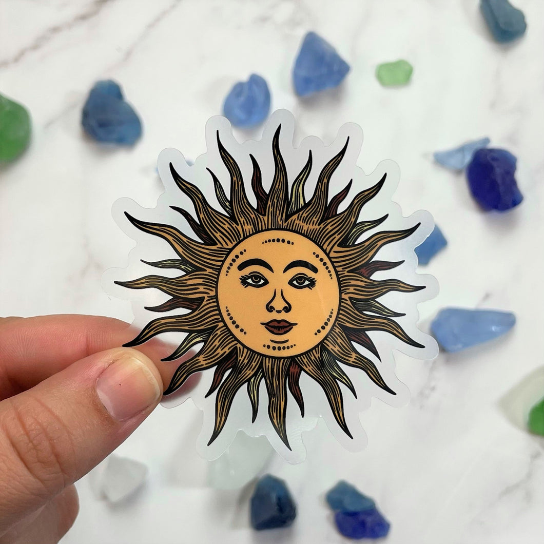 Sun Clear Sticker