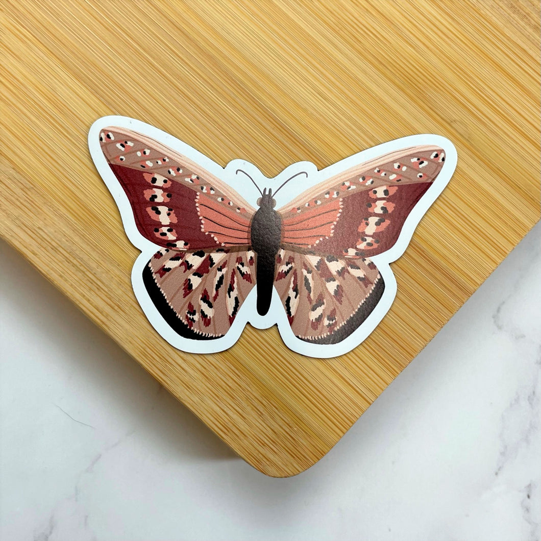 Rich Brown Butterfly Magnet